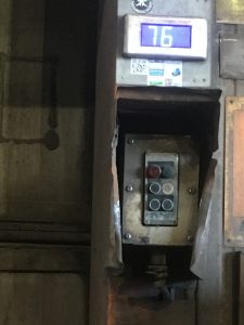 HF1 freight elevator broken down on 05/14